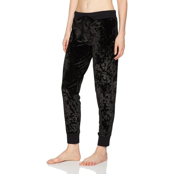 Felina - Felina NEW Black Women's Size Small S Crushed Velvet Jogger Pants - Walmart.com