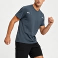 thumbnail image 5 of BVOFAR Men's Quick Dry Athletic Shirts Big and Tall Moisture Wicking Cooling Workout T Shirt Crew Neck Short Sleeve Gym Tees for Fitness Running Gray XXXL, 5 of 8