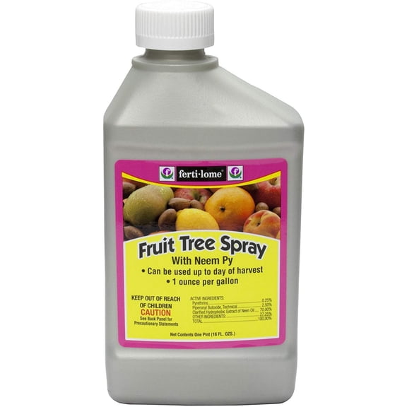 Fertilome Fruit Tree Spray - Insect Repellent for Indoor and Outdoor Use - 16 oz Bottle
