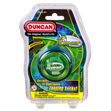 Duncan Toys Hornet Pro Looping Yo-Yo with String, Ball Bearing Axle and Plastic Body, Colors May Vary