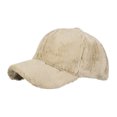 thumbnail image 1 of Casquette de Baseball Classique Beige pour Femmes, Chapeau Ajustable et Structuré avec Visière Incurvée et Bouton, pour Tenue Décontractée Extérieure et Protection Solaire, Taille Unique, 1 of 5