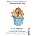 thumbnail image 3 of Whipper Snapper Cling Stamp 4"X6"-Pocket Pup, Pk 1, Whipper Snapper Designs, 3 of 3