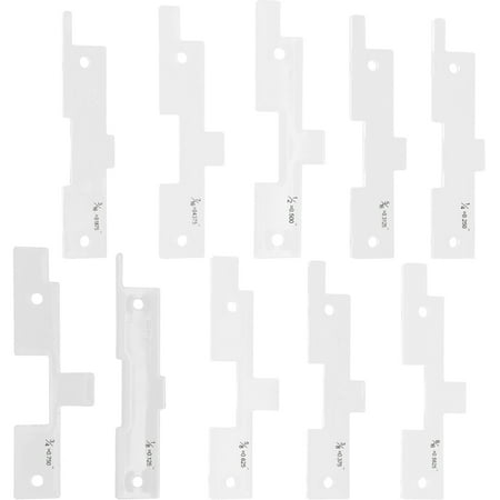 

10 Pcs Mill Setting Lever Setup Bars Milling Machine Attachments Blocks Router Table Workbench Dig Hole Precision