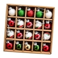 thumbnail image 1 of Juego surtido de 20 bolas navideñas colgantes de cristal resistente coche de color, 1 of 9