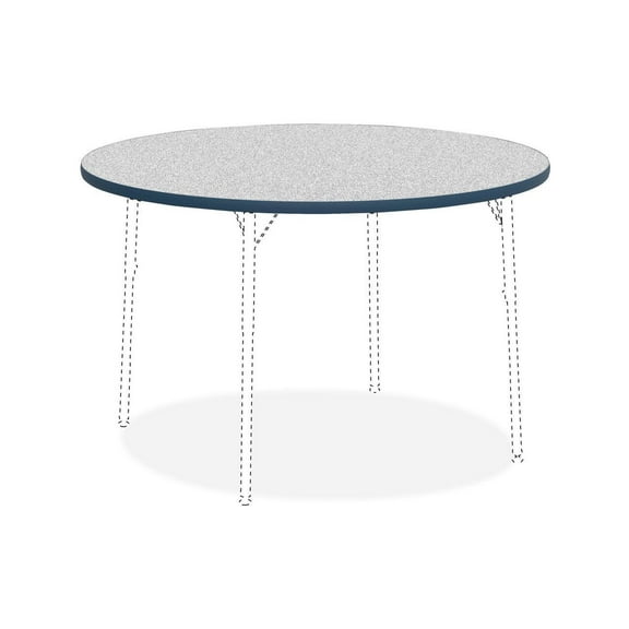 Lorell Activity Tabletop 48" Round Gray/Navy 99922
