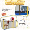 thumbnail image 4 of 4.5FT Kids Trampoline with Basketball Hoop, SEGMART Upgraded Indoor Toddler Trampoline with Enclosure for Kids, Outdoor Round Small Trampoline with Basketball, Gift for Boys Girls, 4 of 5