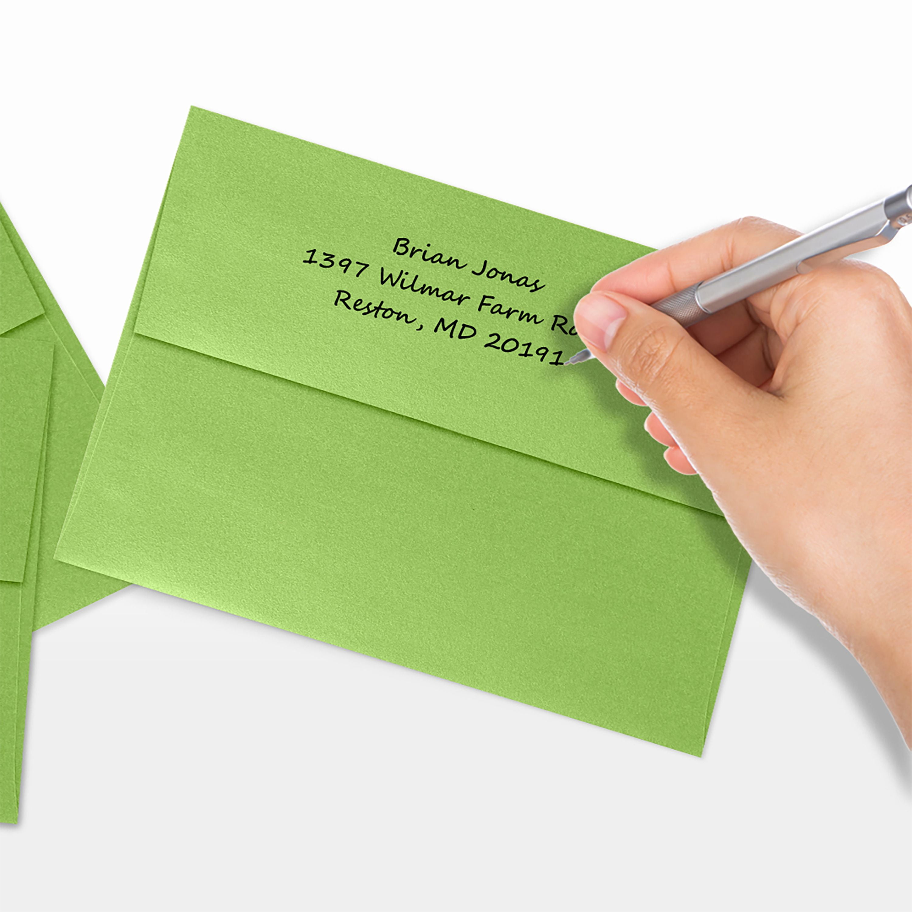 LUXPaper A7 Invitation Envelopes, 5 1/4 x 7 1/4, Fairway Metallic, 250/Pack