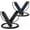 Black+Blue, variant on Jump Rope, Tangle-Free Rapid Speed Jumping Rope Cable with Ball Bearings for Women, Men , Adjustable Steel Jump Rope with Foam Handles for Home Gym Exercise Fitness Workout Equipment & Slim Body