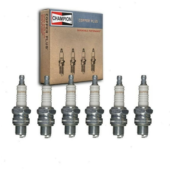 6 pc Champion 306 Copper Plus Spark Plugs for 14E4 4014 4214 77-321-1 834234-MI 834234MI 834247-MI 834247MI AE4 AE4C AE4X AV4 B6HS B6HS10 B6HV L86C M43FF S425Z TM20699 W16FSU W17FU W20FSU W20FSZU