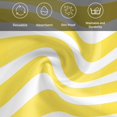 thumbnail image 5 of Yellow Striped Cloth Napkins, Modern Simple Monochrome Geometric White Washable and Reusable Dinner Napkins Set of 8, Table Napkin for Kitchen Party Birthday Wedding Hotel Housewarming 20"x20", 5 of 8