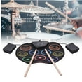 thumbnail image 4 of Juego De Batería Enrollable, Pedales Portátiles Que Cultivan El Interés, Juego De Batería Electrónica, Baquetas Para Niños, 4 of 7