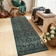 thumbnail image 2 of Volkmi Vintage Area Rug, Washable Non-Slip Stain Resistant Floral Rug, Easy Care Low Pile Stain Resistant Foldable Soft Carpet, 2 of 9