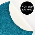 thumbnail image 4 of mDesign Microfiber Accent Rug Mat/Runner, 24" Diameter - Heather Teal Blue, 4 of 8