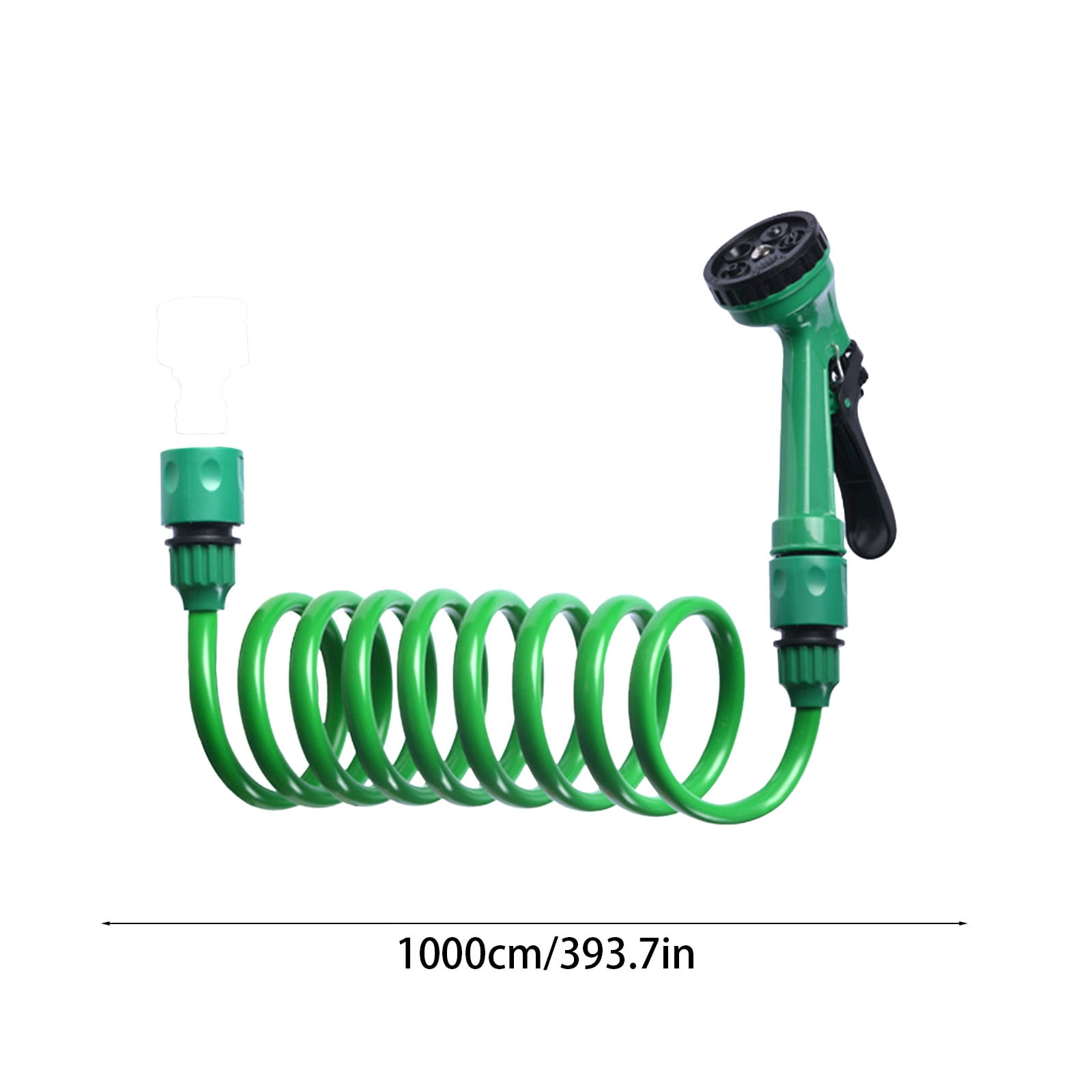 Garden Hose Water Pipe 32.8 FT Retractable Nozzle Set - 5 Pattern Adjustable Spray, Labor-Saving , Flexible Outdoor Use Washing Cars Cleaning Pets