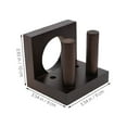 thumbnail image 2 of BESTYASH 2Pcs Solid Wood Baseball Bat Display Rack Wall Mount Holder Coffee Color for Home Storage, 2 of 7