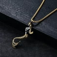 thumbnail image 3 of GKNET Fashionable and Minimalist Gold Mermaid Stainless Steel Pendant Necklace Chain-default, 3 of 6