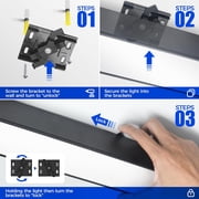 Barrina 4-Pack 5568 Remote Series LED Linear Light Fixture 2nd-Generation 4FT 45W Seamless Connection 3000K-6000K Color Changing Dimmable Office Shop Light with Remote 5568 Series Black