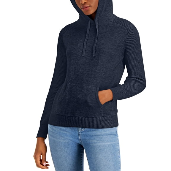 Style & Co Sweater Hoodie Industrial Blue XS