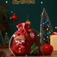 thumbnail image 1 of Bolsas de regalo navideñas para dulces y manzanas | Tela de lino con dibujos navideños | Pequeñas bolsas de almacenamiento para niños y regalos de fiesta, 1 of 6