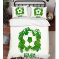 thumbnail image 1 of 3D Football Soccer Quilt Cover Set Bedding Set Pillowcases 74, 1 of 2