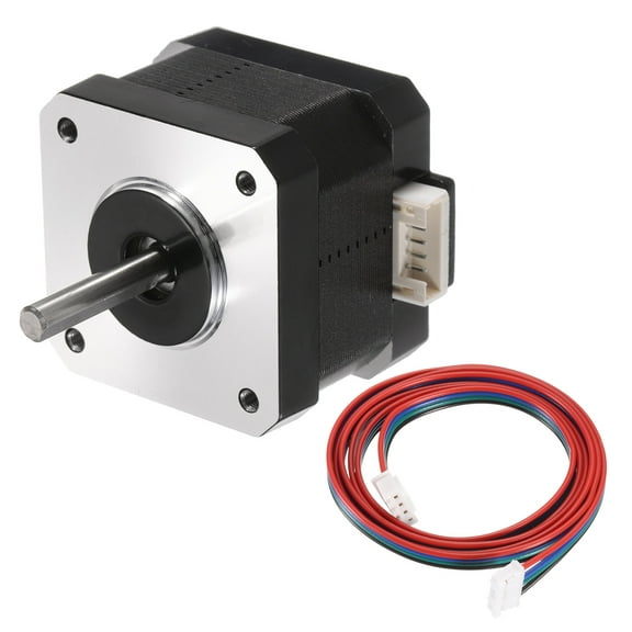 1 Pcs Nema 17 Stepper Motor 42x42x34MM Bipolar 1.3A/3.1V 0.28N.M 42 Motor 2 Phase Servo Motor 1.12 Degree