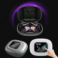 thumbnail image 3 of Black Black Smart Translation Earphones Wireless Earbuds Open Noise Canceling Bluetooth Headphones With Touch Screen No In Ear Design Ai Translation, 3 of 5