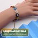 thumbnail image 4 of PPCS String Evil Eye Pulseras Pulseras de cuentas Pulseras ajustables para parejas, 4 of 6