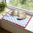 thumbnail image 4 of Pet Cooling Mat 22 Inch Cooling Pad for Small Cats Dogs Under 5 Lb Summer Sleeping Bed Crate Sofa Car Travel Indoor Outdoor Washable Breathable Portable Chill Pad Home Daily Comfort Pad Daily Use, 4 of 6
