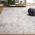 thumbnail image 2 of SAFAVIEH Martha Stewart Jardin Hyram Floral Area Rug, Ivory/Grey, 6' x 6' Square, 2 of 11