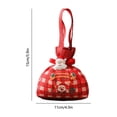 thumbnail image 3 of Christmas Drawstring Gift Bags, Multicolour Canvas Pouches with Adorable Holiday Patterns, Versatile for Wrapping Treats and Decorations for Parties and Celebrations, 10x10cm and 18x10cm, 3 of 6