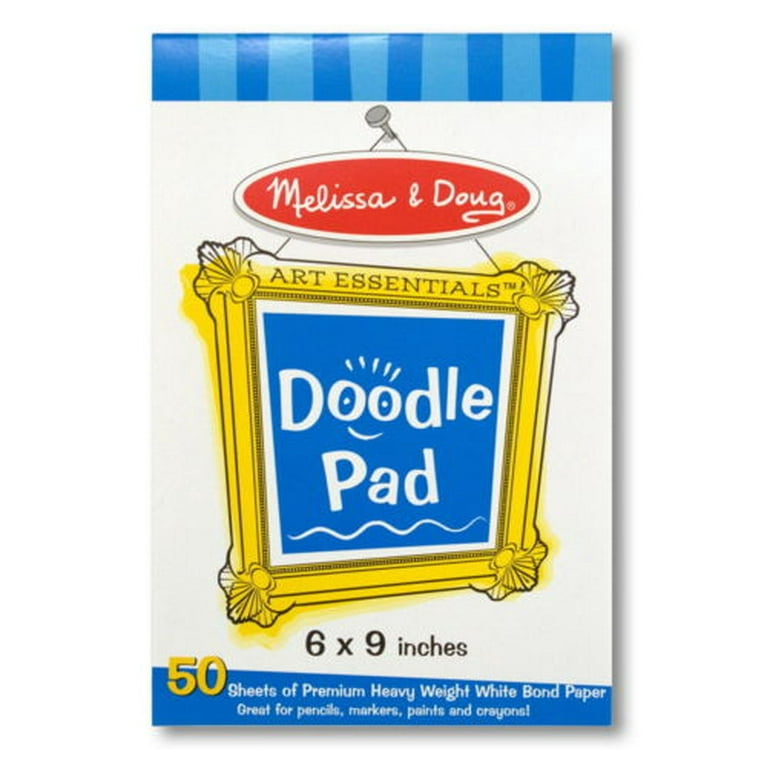  Melissa & Doug Doodle Pad (6 x 9 inches) With 50 Sheets of  White Bond Paper : Melissa & Doug: Toys & Games