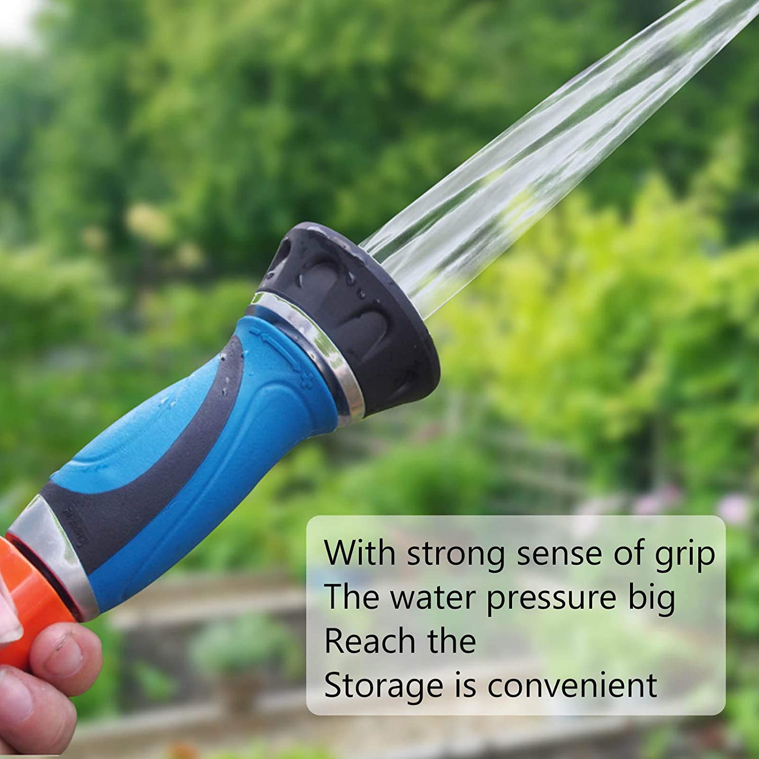 ABPETE Twist Hose Nozzle Sprayer, High Pressure Water Hose Nozzle,Fire Fighting Style Hose Water Sprayer,Heavy Duty Garden Hose Sprayer with Adjustable Spray Pattern,for Garden Hose Lawn Hose Tools