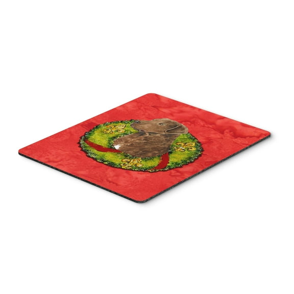 Carolines Treasures SS4218MP "Scottish Terrier Cristmas Wreath Mouse Pad Hot Pad or Trivet" Large multicolor