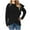 Black, variant on Timegard Womens Sweatshirts Long Sleeve Irregular Hoodies Pullover Fall Winter Loose Top with Pockets