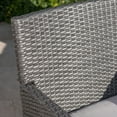 thumbnail image 3 of Rey Outdoor 9 Piece Wicker Dining Set with Water Resistant Cushions, Grey, Light Grey, 3 of 4