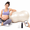 Ivory-17.7 x 35.4 in (45x90cm), variant on Peanut Ball For Labor And - Durable Thick Birthing Exercise Antiburst With Pump Included