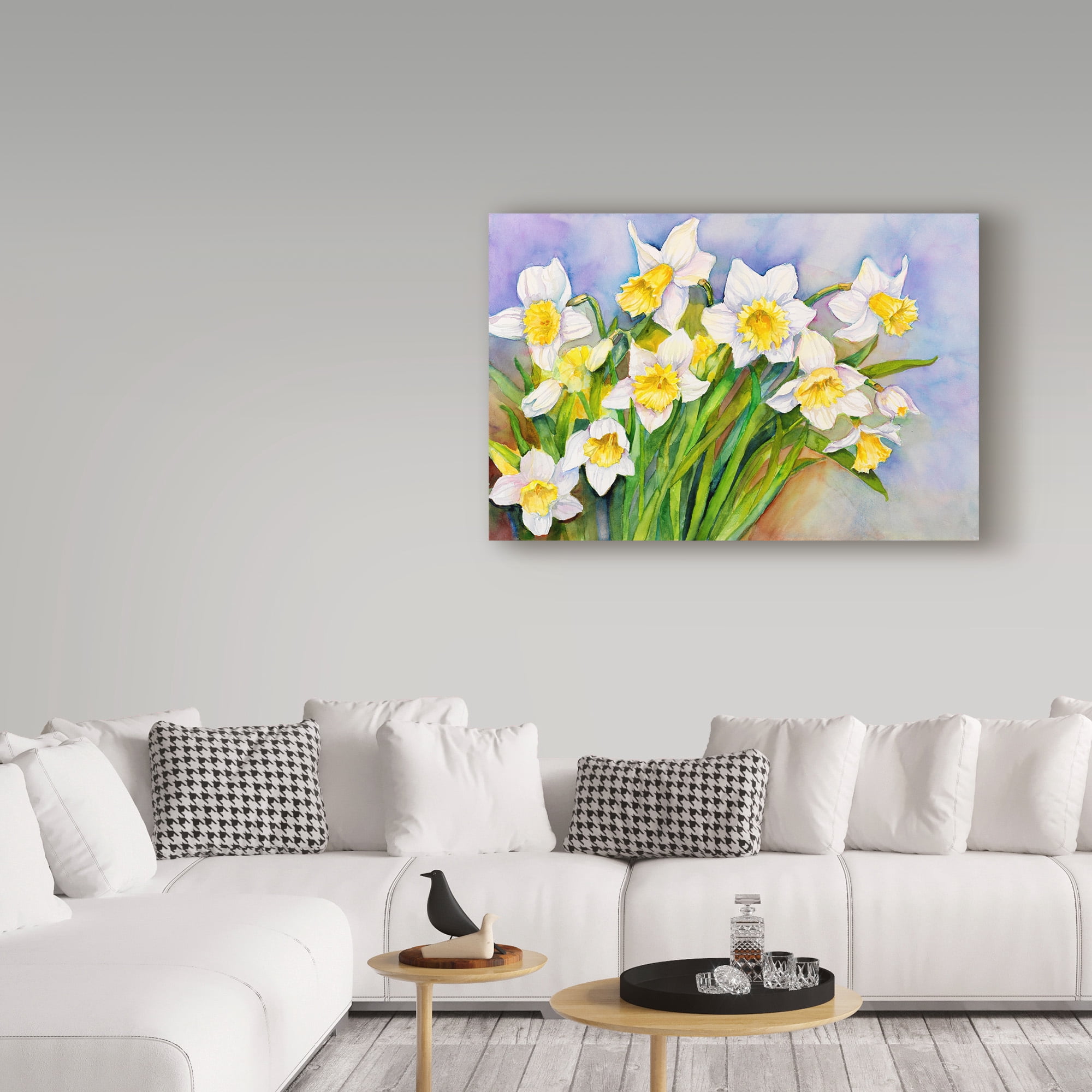 Trademark Fine Art 'Daffodil Cluster' Canvas Art by Joanne Porter