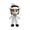 White, variant on Michael Plush Doll, Cute Pop Star Inspired Plush Doll - Soft Stuffed Collectible Figure, Unique Gift for Music Fans 9.84"