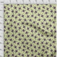 thumbnail image 4 of oneOone Georgette Viscose Pale Yellow Fabric Floral & Bee Craft Projects Decor Fabric Printed By The Yard 42 Inch Wide, 4 of 6