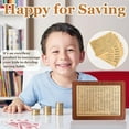 thumbnail image 7 of Cash Vault Wooden Money Saving Box, Large Savings Challenge Box for 10000 5000 4000 3000 2000 1000 800 500 Dollars, Money Saving Challenge for Adults Kids, Piggy Money Bank with Targets and Numbers, 7 of 7