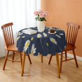 thumbnail image 3 of Round Tablecloth Wrinkle Free 60 Inch Daisy Table Cover Floral Dining Kitchen, 3 of 5