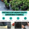 thumbnail image 7 of Riedhoff Weed Barrier Fabric 4' x 300', 3.2 oz, Black, 7 of 7