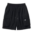 thumbnail image 3 of Mens Cargo Shorts Drawstring Multi Pocket Fashion Hip Hop Y2k Sport Sweatpants, 3 of 7