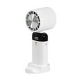 thumbnail image 1 of Ventilateur de Table Portatif à Main pour le Cou avec Angle Réglable à 90°, Batterie 3600 mAh, Base à 3 Réglages de Vitesse comme Support de Téléphone et Écran d'Affichage de l'Alimentation, 1 of 9