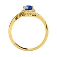 thumbnail image 2 of AoneJewelry 1.00 Carat Sapphire & Diamond Ring In Solid Rose, White & Yellow Gold 10K, 2 of 4