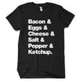 thumbnail image 2 of BEC SPK Bacon Egg & Cheese Sandwich T-Shirt, New York Deli Breakfast, Navy Medium, 2 of 2