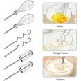 thumbnail image 6 of Electric Hand Mixer,300W Electric Egg Beater Hand Mixer Milk Frother Cream Foam Maker Whisk,with 5 Speeds & 6 Stainless Steel Attachments Perfect for Baking & Whisking, 6 of 6