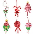thumbnail image 7 of Christmas Candy Ornaments Polymer Clay Ornament Lollipop Candy Cane Crafts Hanging Decor Peppermint Christmas Tree Wreath Party, 7 of 7
