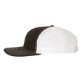 thumbnail image 2 of Richardson - Adjustable Snapback Trucker Mesh Cap, Black / White, 2 of 3