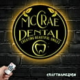 thumbnail image 2 of Craftnamesign Custom Dental Clinic Metal Wall Art LED Light, Personalized Dentist Office Name Sign, 2 of 5